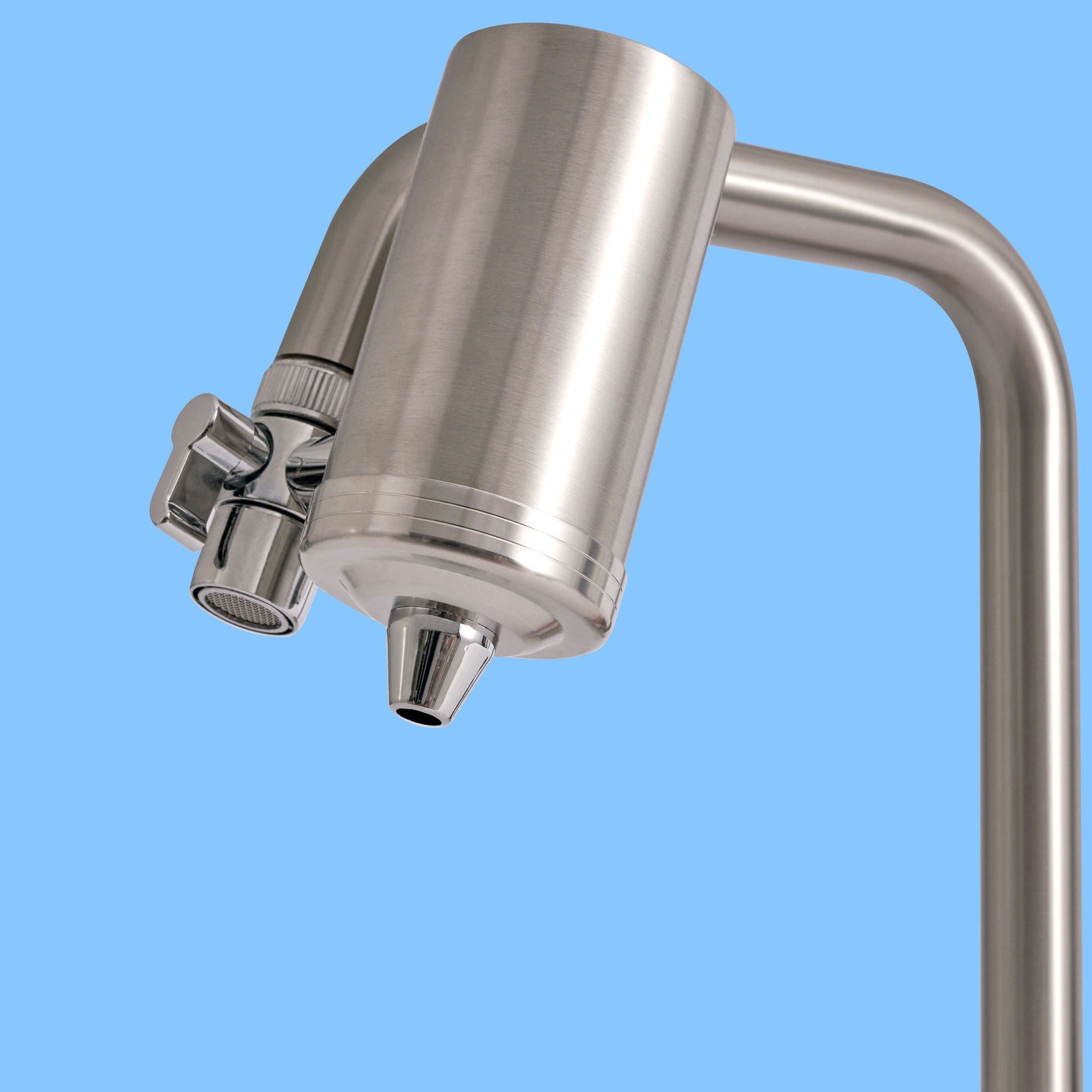 Flow Tap: Stainless Steel Tap Water Filter + 1 Cartridge